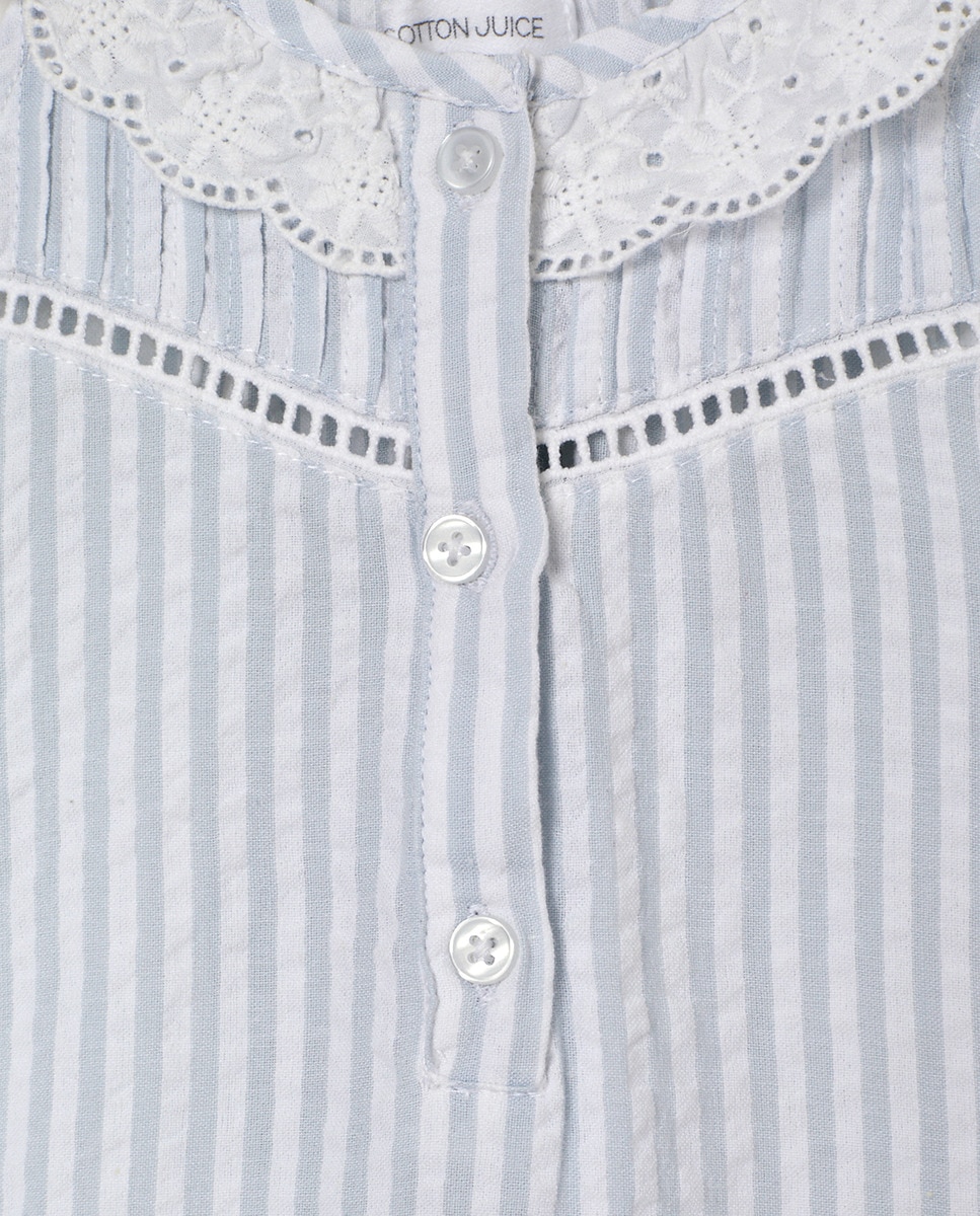 Camisón de niña Azul-4