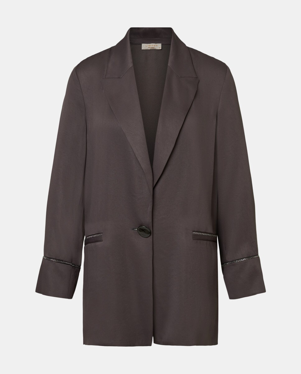 Chaqueta Limited El Corte Ingles Chaqueta De Mujer En Satén Con - Main Image