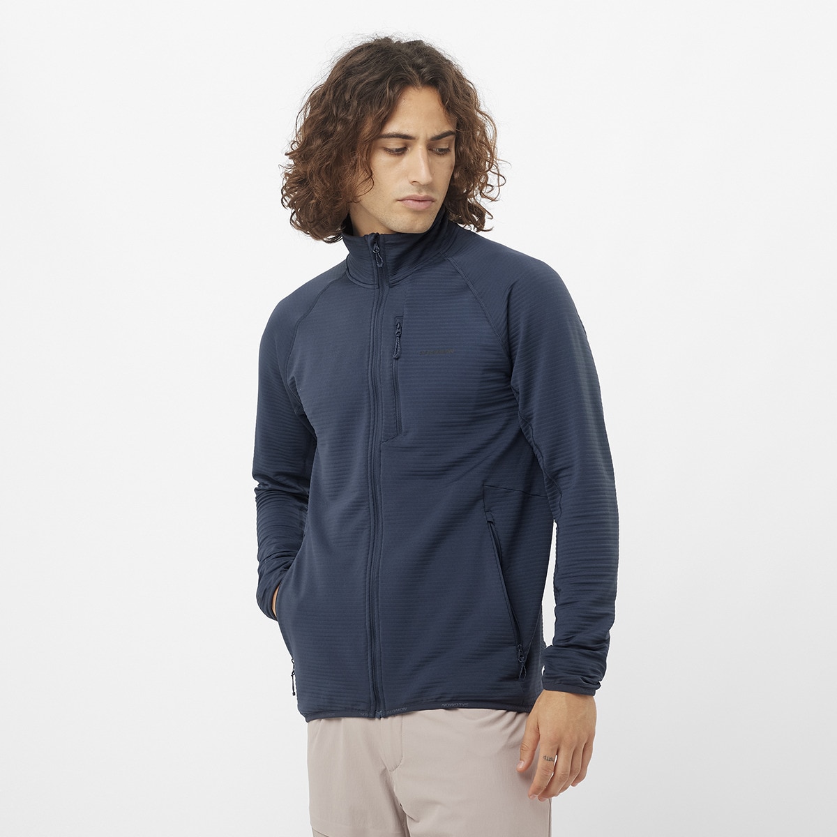 Imagen 0 de Chaqueta con capucha de hombre ESSENTIAL LIGHTWARM Salomon Gris
