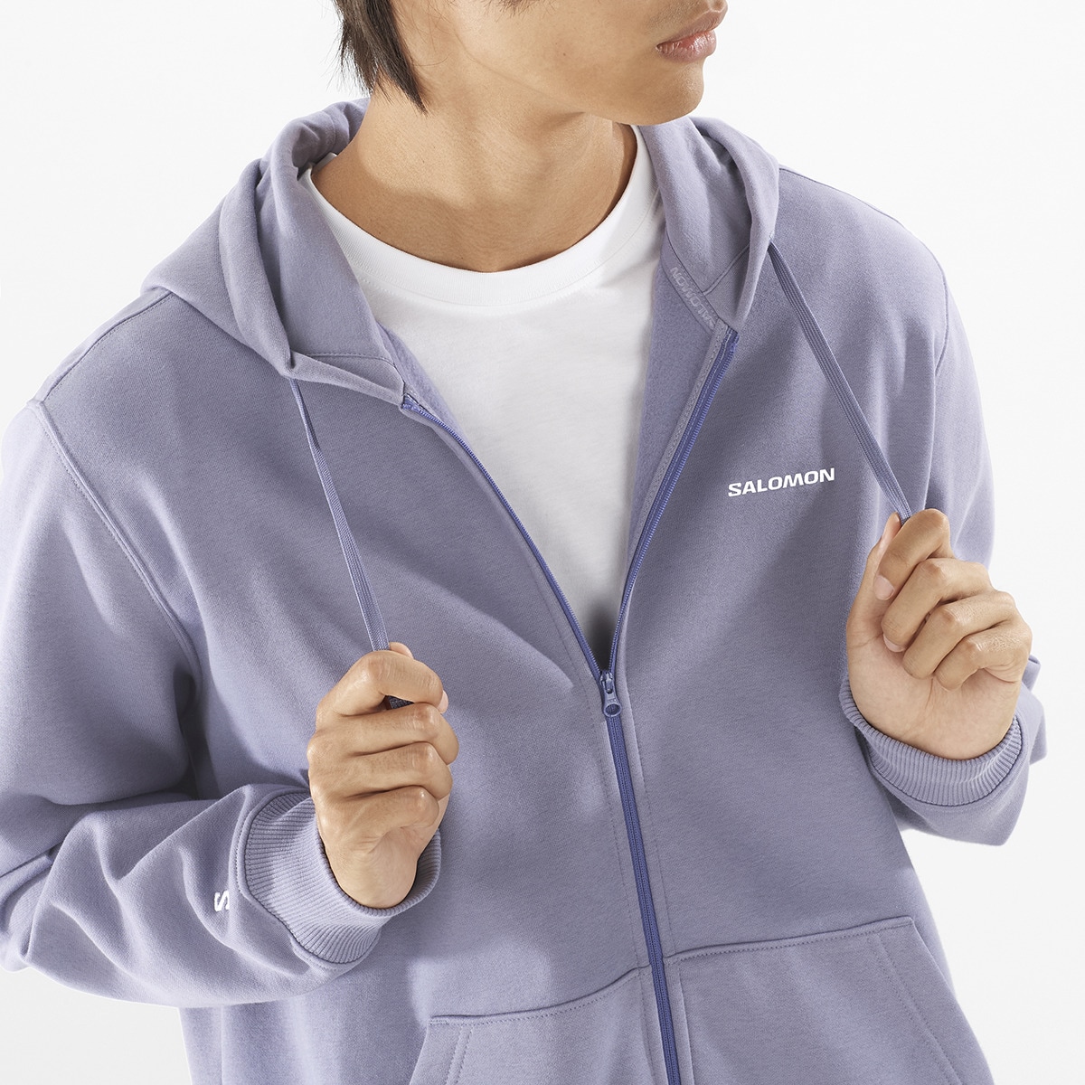 Sudadera con capucha de hombre SALOMON LOGO Salomon - Azul Azul-3