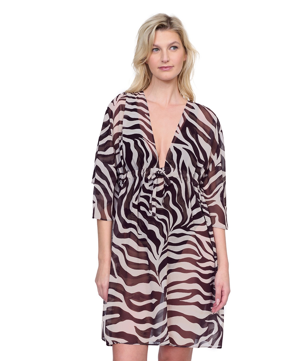 Vestido de Praia Curto Preto-1