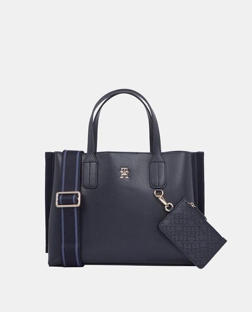 Imagem 0 de Mala Tipo Tote Mini com Porta-Moedas com Estampado de Monograma
