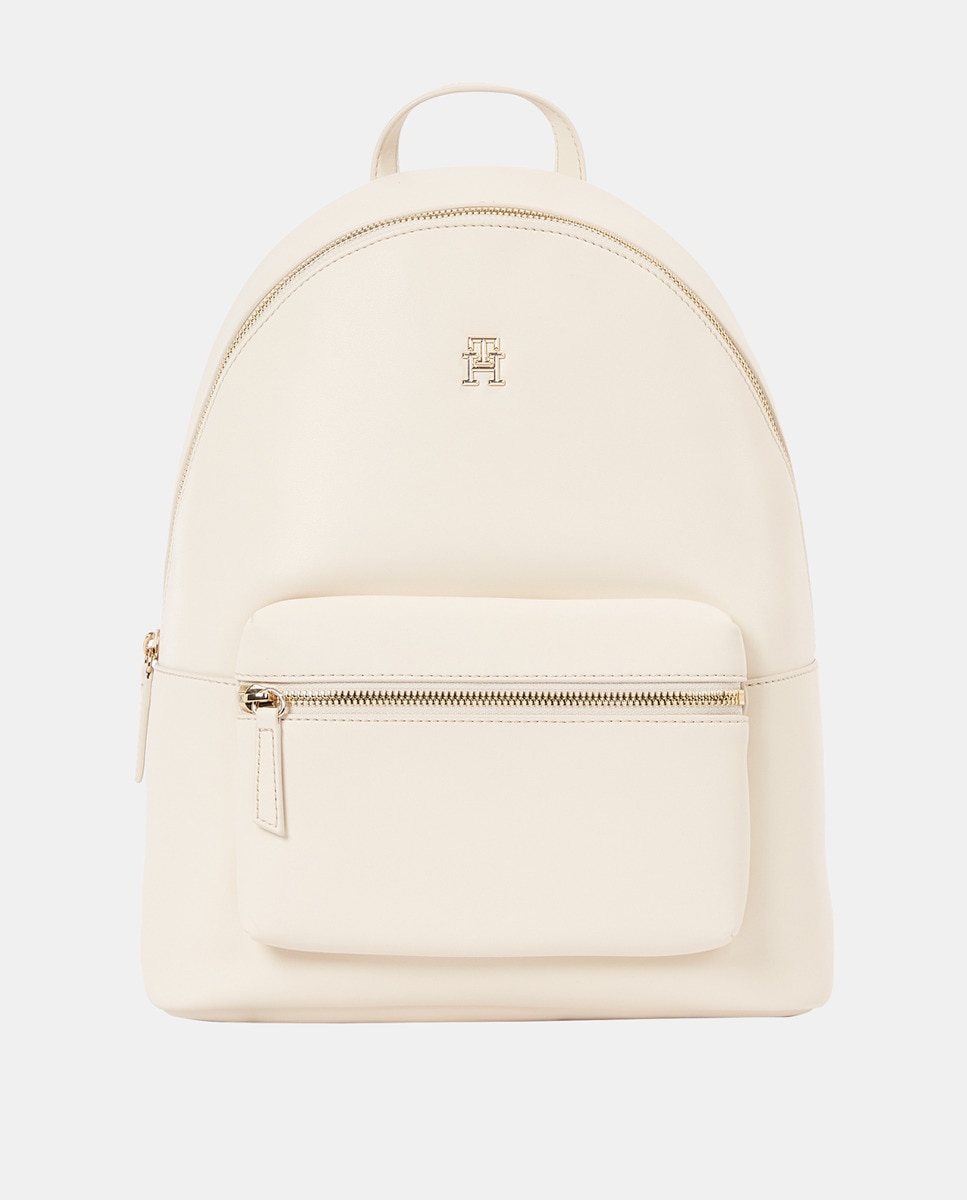 Mochila com Fecho de Correr Branco-1