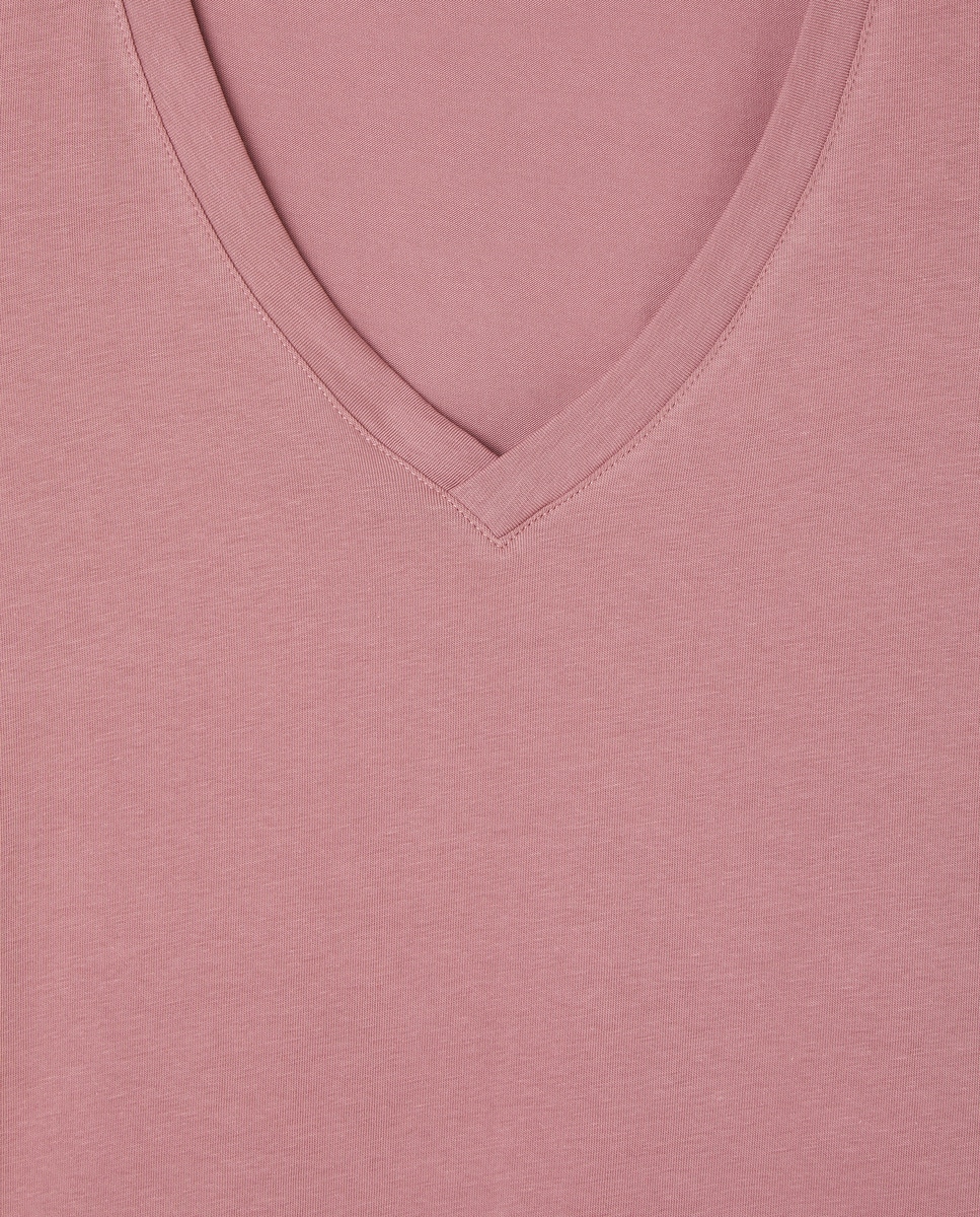 Camiseta de mujer con volantes Morado-5