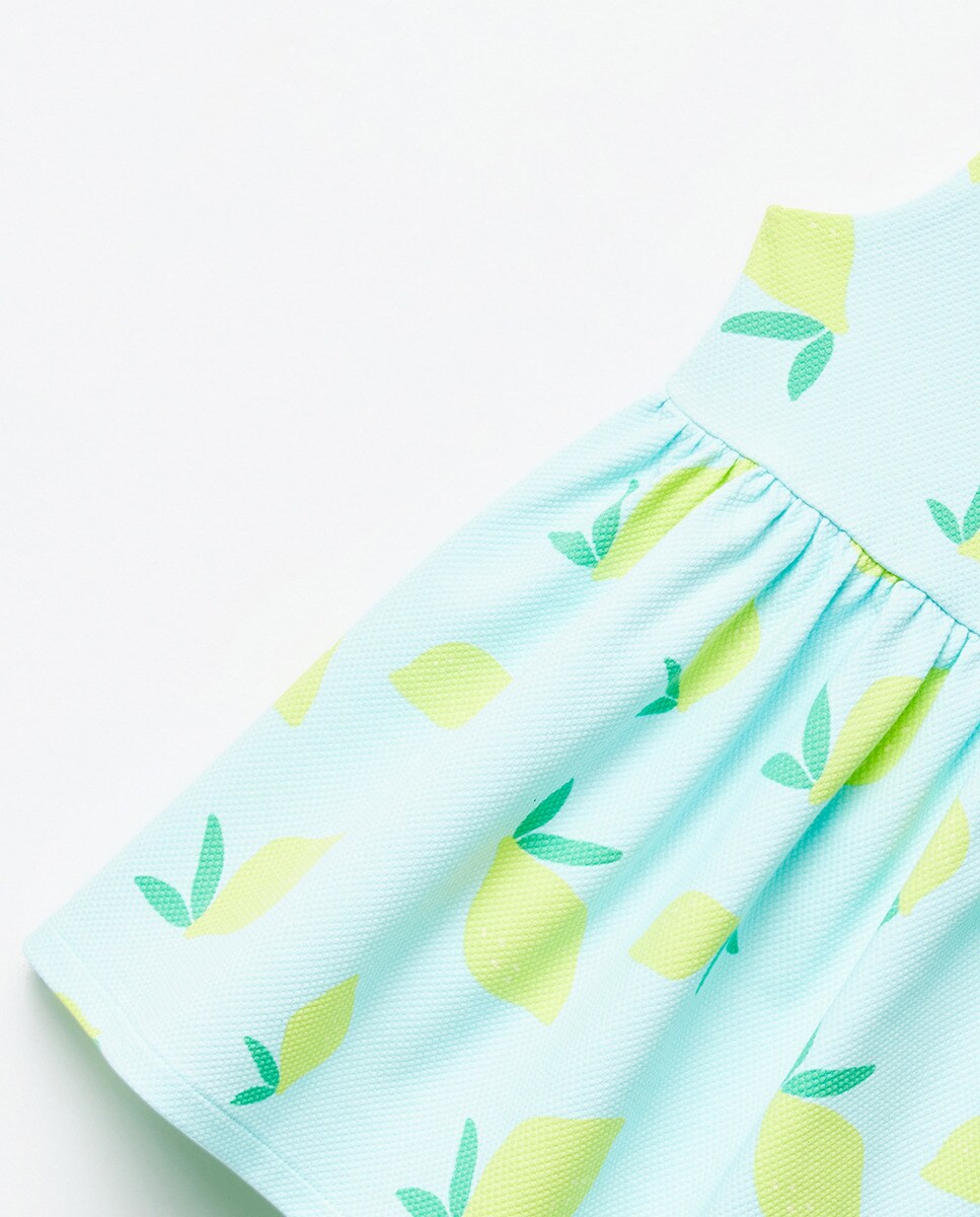 Vestido com Estrutura Amarelo-3