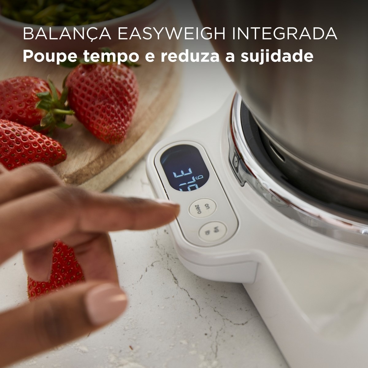 Robot de Cozinha Kenwood Titanium Chef Baker Lite KVL65.001WH, 1200W Capacidade de 7L e 5 Acessórios - Metal e Aço inox Metal-3