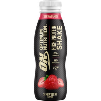 batido proteico sabor fresa sin azúcares añadidos envase 330 ml - Optimum Nutrition