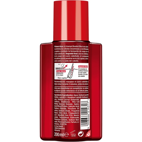 champú contra la caída del cabello y la caspa can 200 ml