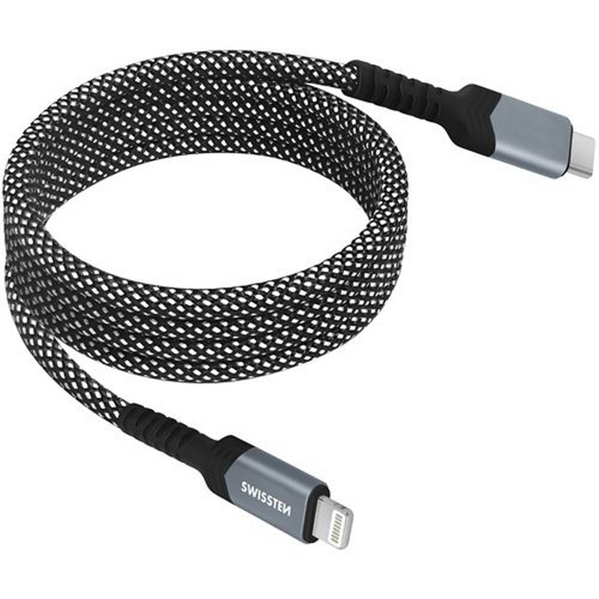 Cabo Magnético Swissten USB-C para Lightning 1m - Preto 2