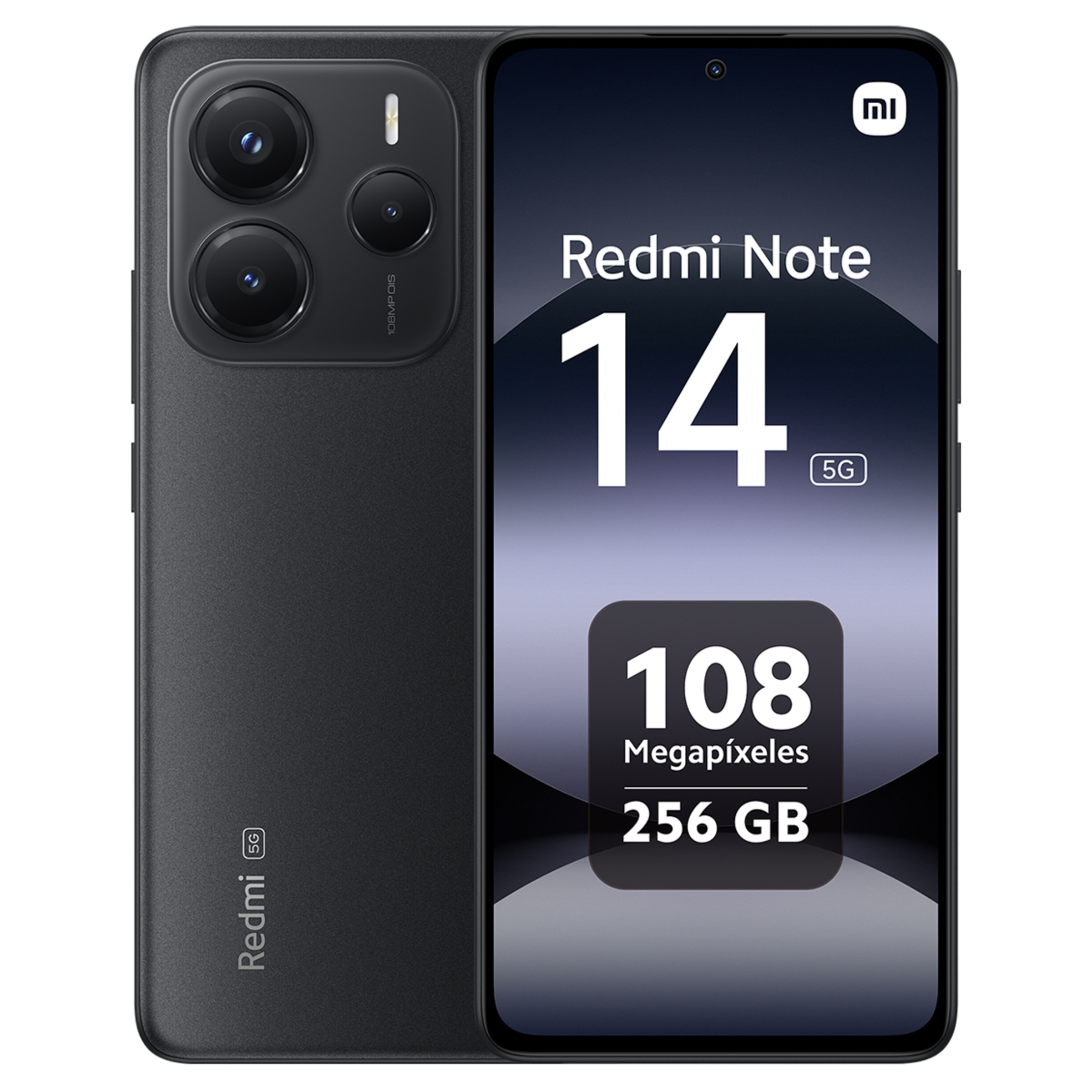 Xiaomi Redmi Note 14 5G 8GB + 256GB móvil libre (Reacondicionado Grado A) Negro Medianoche-1
