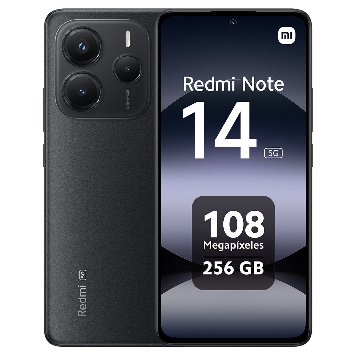 Xiaomi Redmi Note 14 5G 8GB + 256GB móvil libre Negro Medianoche-1