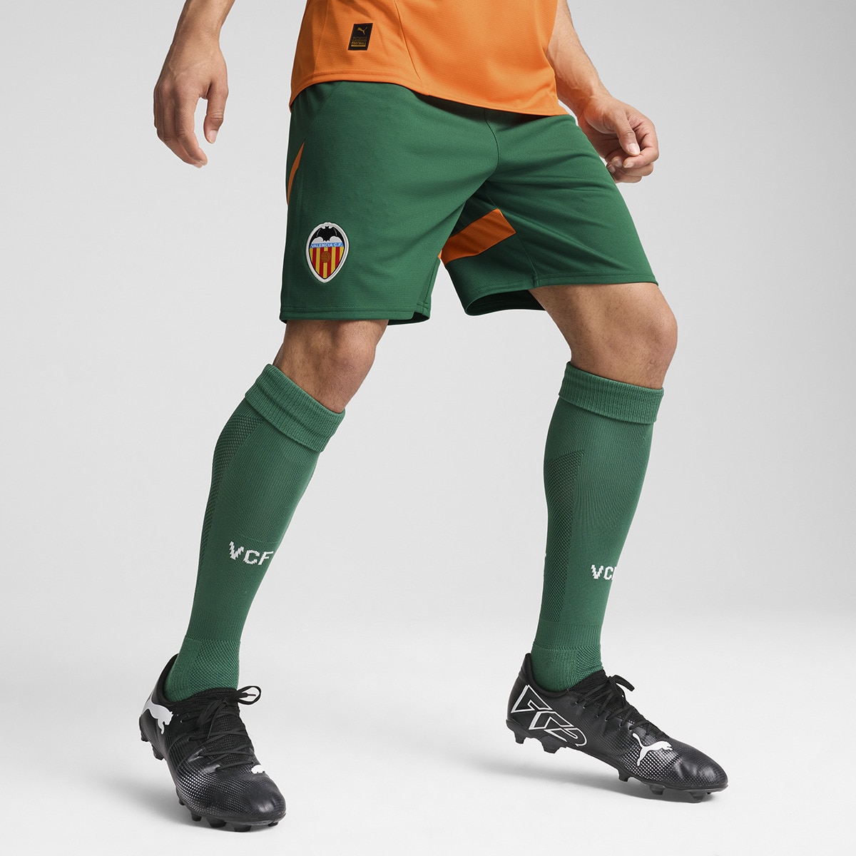 Calções de Homem 3.º Equipamento Valencia CF 2024-2025 Laranja-1