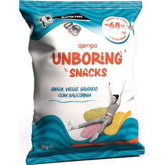 Snack Veggie Salgado com Salicórnia embalagem 30 g - Unboring