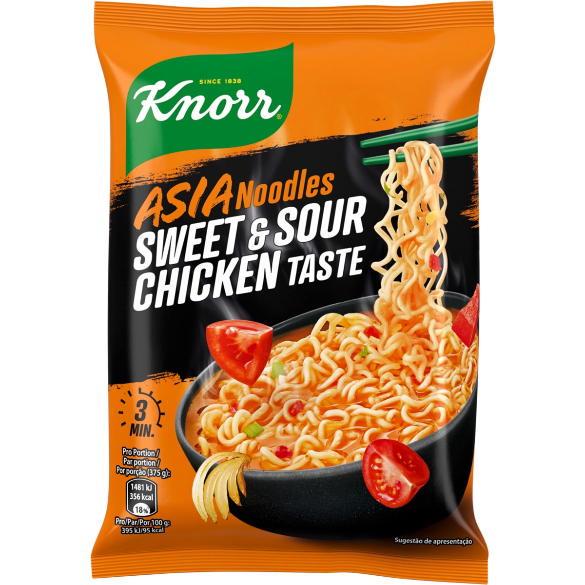 Ásia Noodles Agridoce embalagem 75 g