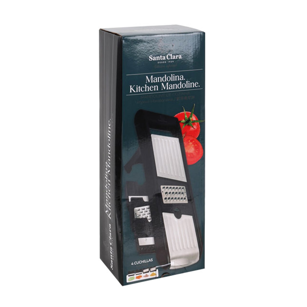 Mandolina 4 cortes Santa Clara Negro-3
