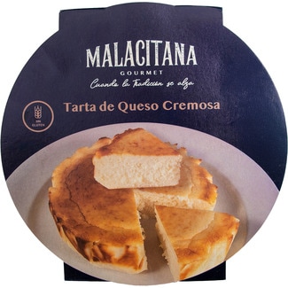 tarta de queso cremosa sin gluten envase 500 g - Malacitana