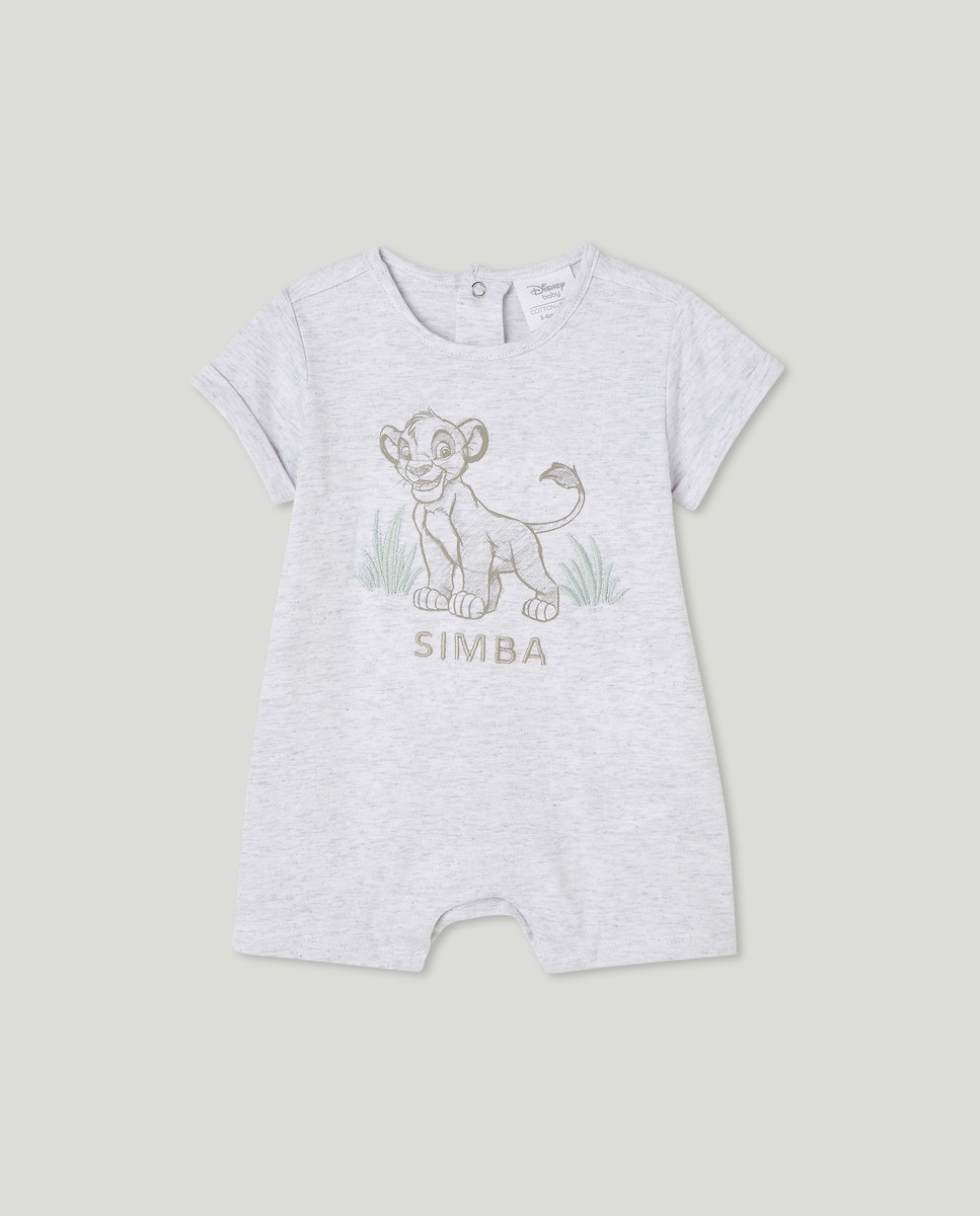 Pijama de Bebé O Rei Leão Cinzento-1