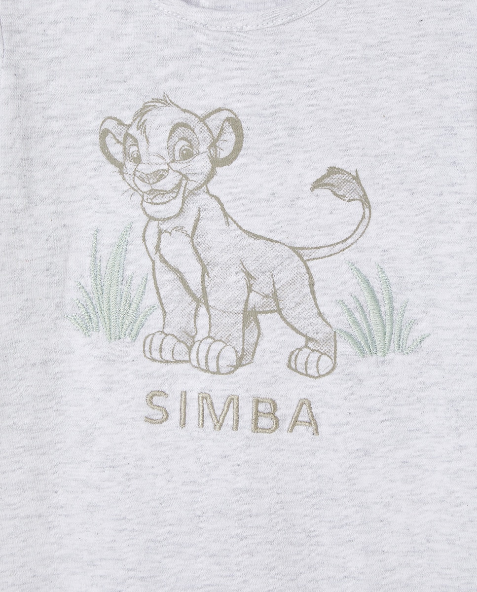 Pijama de Bebé O Rei Leão Cinzento-3