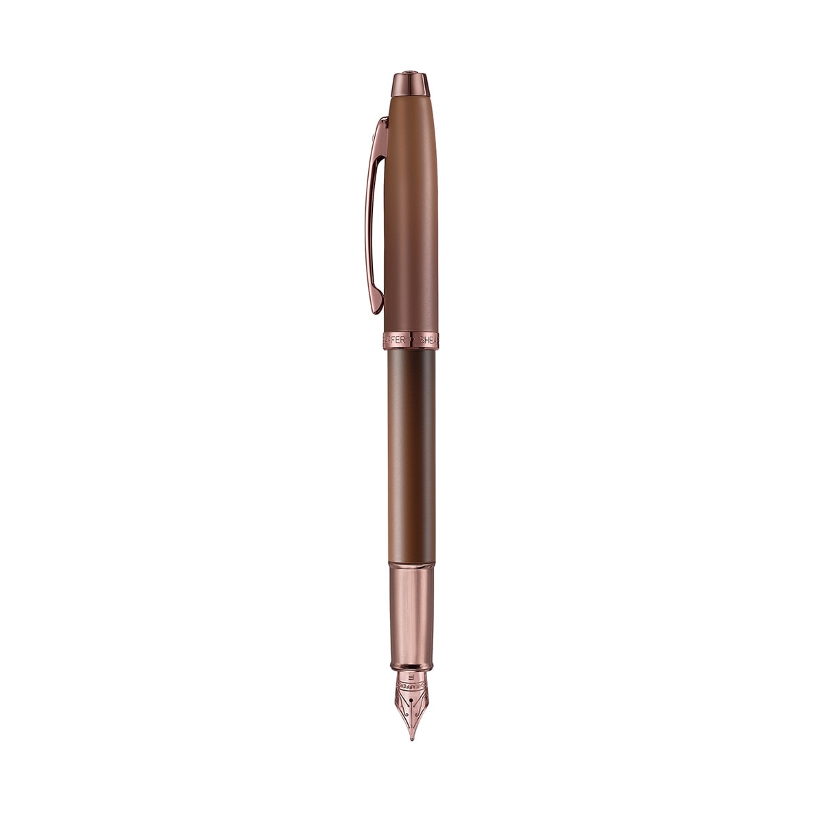 Esferográfica Sheaffer 100 em Laca Castanho Café e Detalhes Castanhos 4