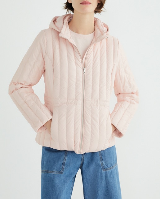 Imagen 0 de Abrigo de mujer con capucha y cremallera