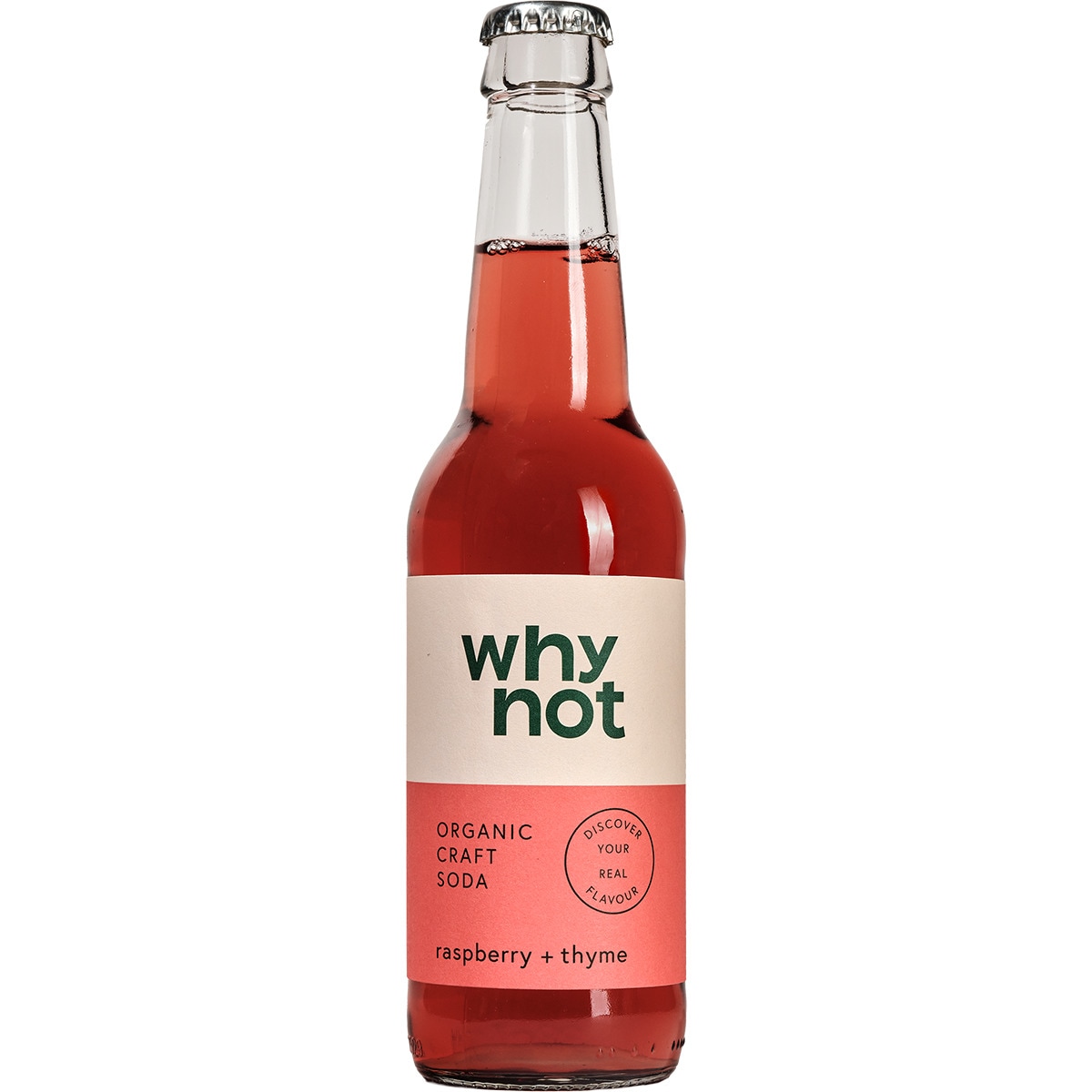 Soda de Framboesa e Tomilho Biológica garrafa 330 ml