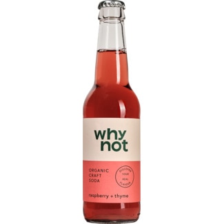 Soda de Framboesa e Tomilho Biológica garrafa 330 ml - Why Not