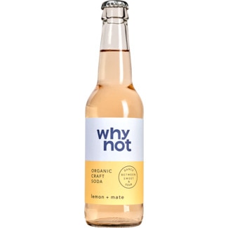 Soda de Limão e Chá Mate Biológica garrafa 330 ml - Why Not
