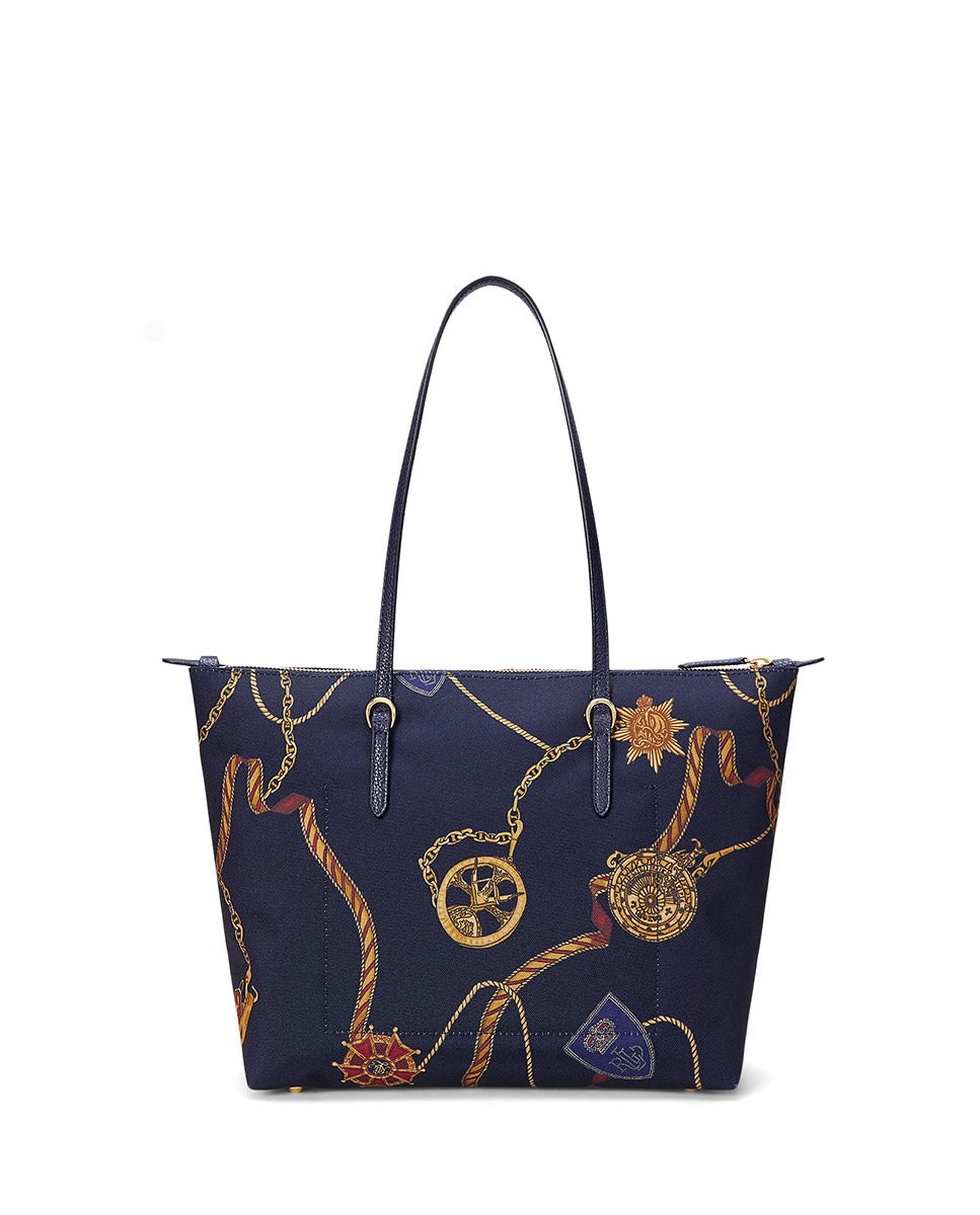 Mala Tipo Tote Keaton Média com Fecho de Correr e em Nylon Multicolor-3