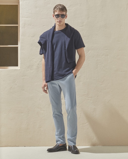 Imagen 0 de Pantalón hombre de sport, slim algodón elastómero