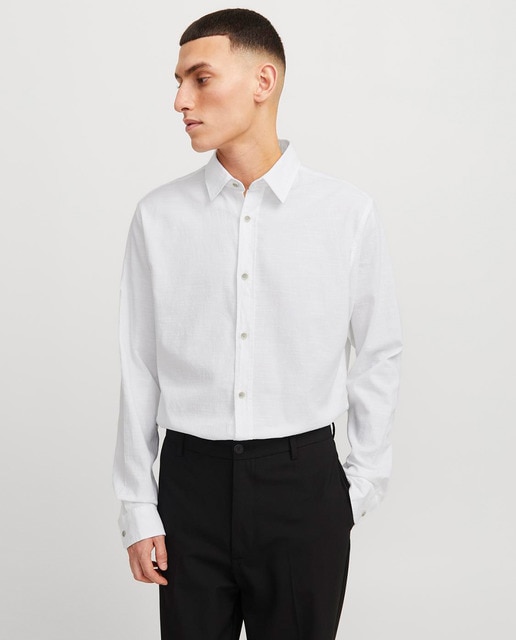 Imagen 0 de Camisa de mangas largas de corte relaxed de hombre