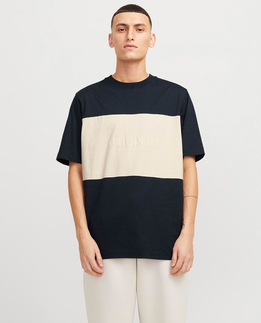 Imagem 0 de T-shirt de Manga Curta com Logótipo em Contraste à Frente