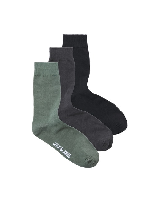Imagen 0 de Calcetines altos lisos con logo en la suela de hombre