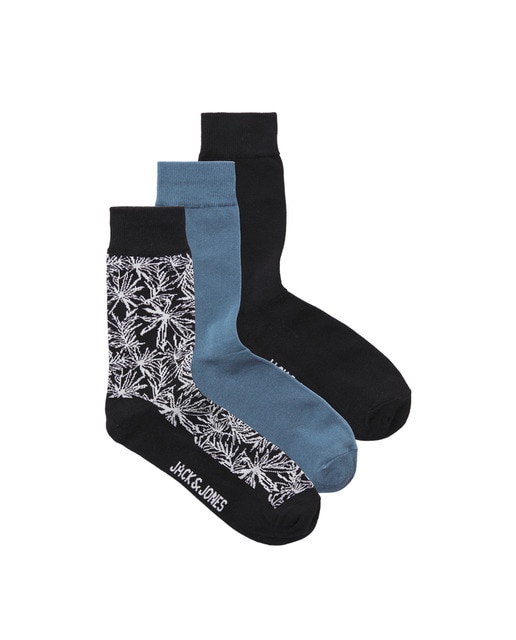 Imagen 0 de Calcetines altos con estampado con logo en la suela de hombre