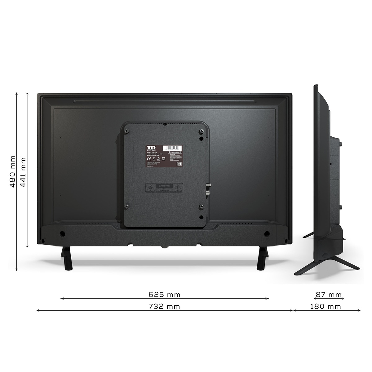 TV LED 80cm (32") TD Systems K32DLC19GLE, HD, Smart TV con Google Chromecast Negro-2