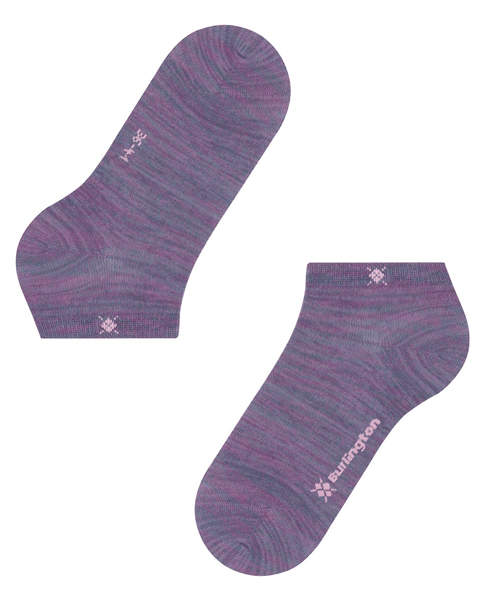 Meias Pelo Tornozelo Mescladas Roxo-4