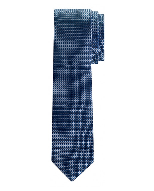 Imagem 0 de Gravata de Seda com Estampado Geométrico - Cinzento