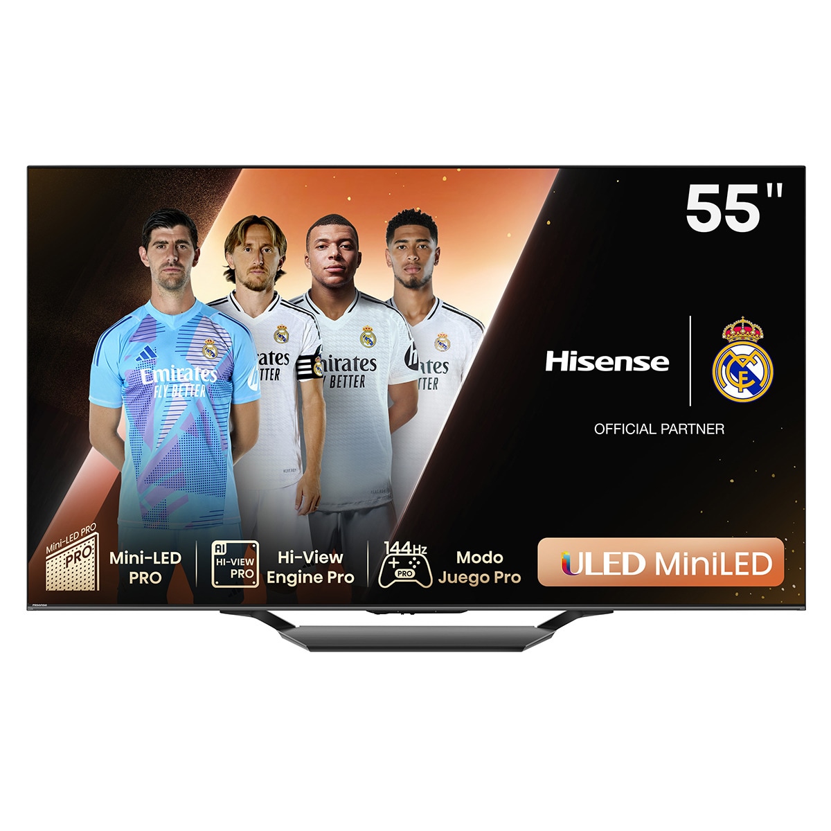 TV MiniLED 139cm (55") Hisense 55U7NQ UHD 4K Smart TV Gris carbón-1
