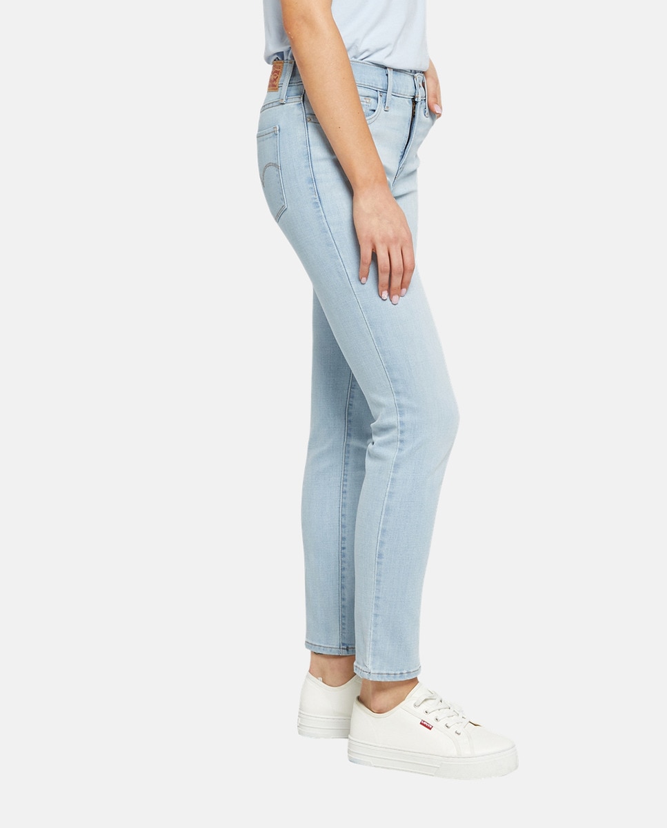 Jeans Straight 312™ Shaping Slim de Cintura Média Azul-claro-4