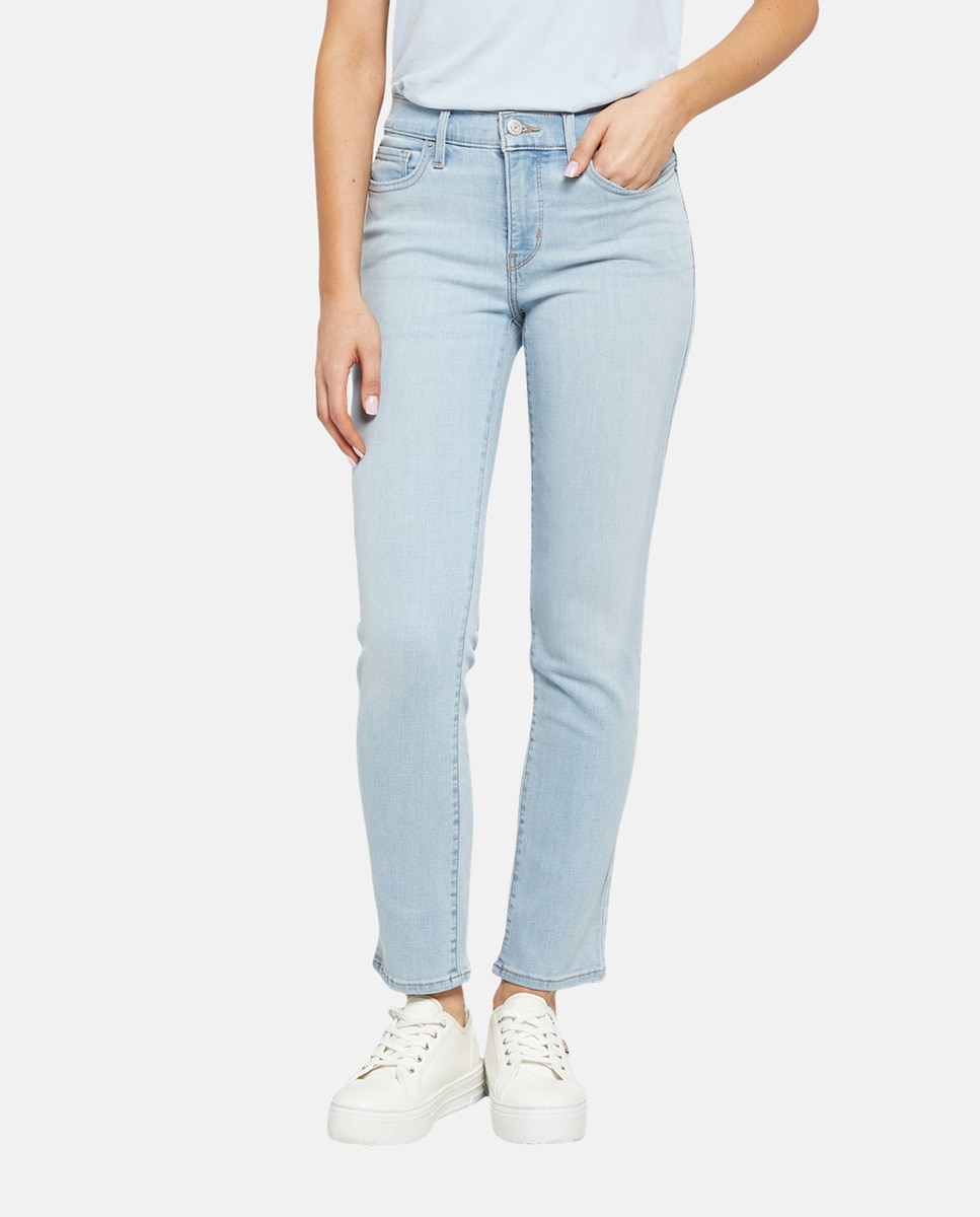 Jeans Straight 312™ Shaping Slim de Cintura Média Azul-claro-2