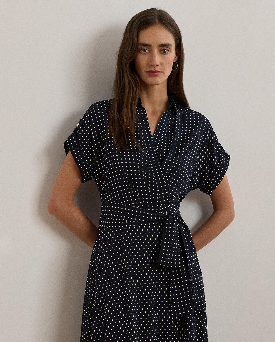 Ralph Lauren El Corte Vestidos Vestido Largo Vestidos Manga Corta