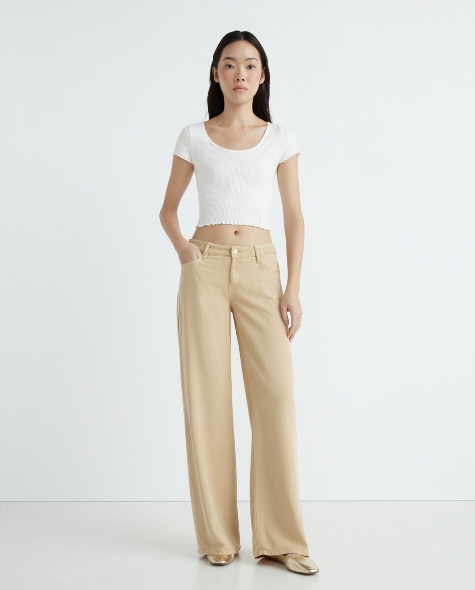 fiesta el corte ingles pantalones palazzo