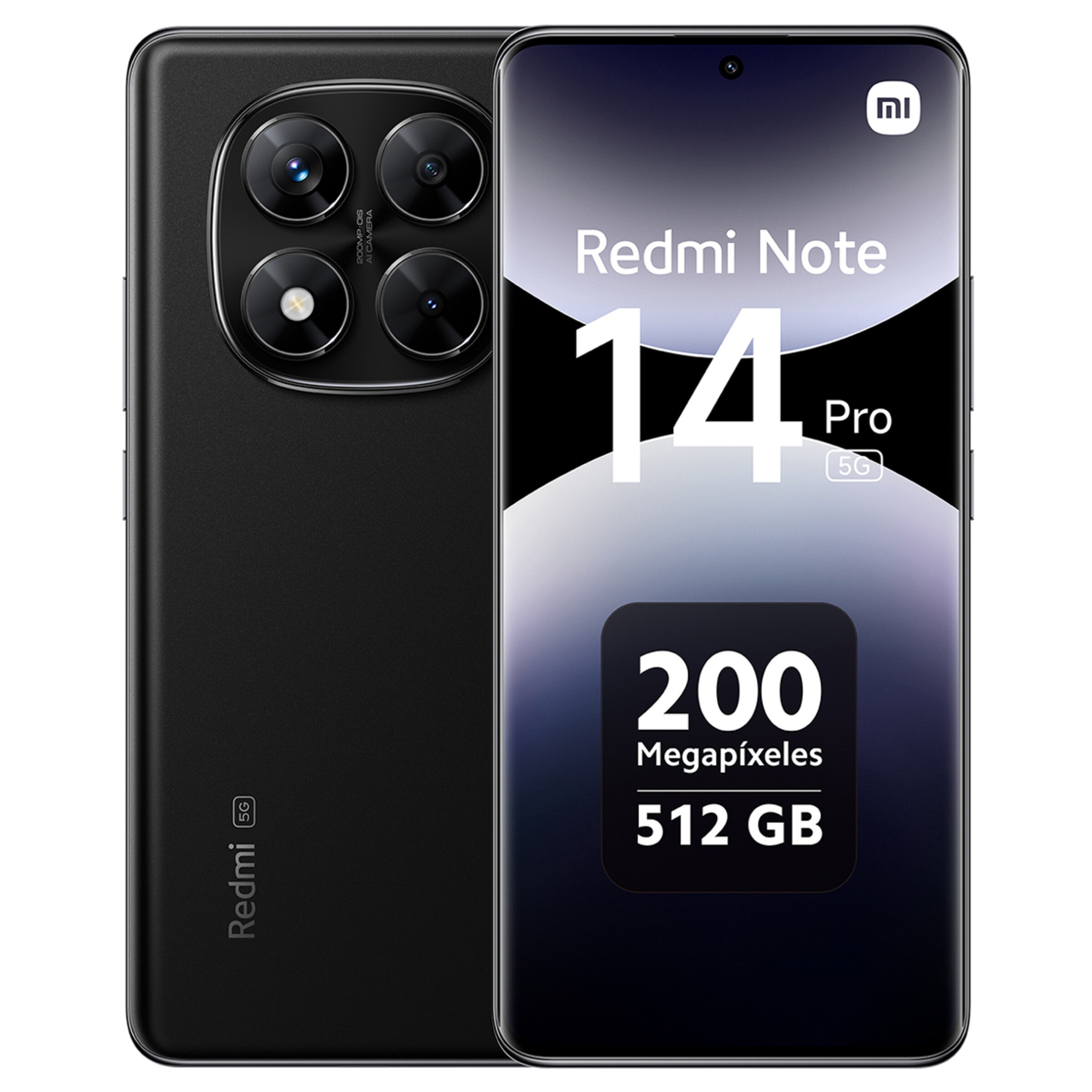 Xiaomi Redmi Note 14 Pro 5G 12GB + 512GB móvil libre (Reacondicionado Grado A) Negro Medianoche-1