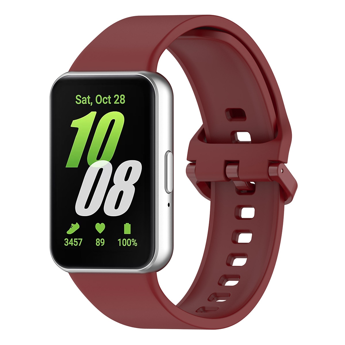Pack de 2 unidades Correa Silicona Friendly License Vino y Lila para Samsung Galaxy Watch Fit 3 Multicolor-6
