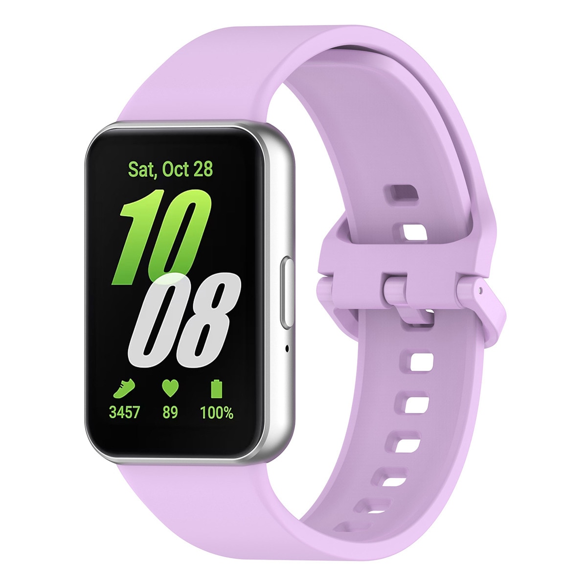 Pack de 2 unidades Correa Silicona Friendly License Vino y Lila para Samsung Galaxy Watch Fit 3 Multicolor-2