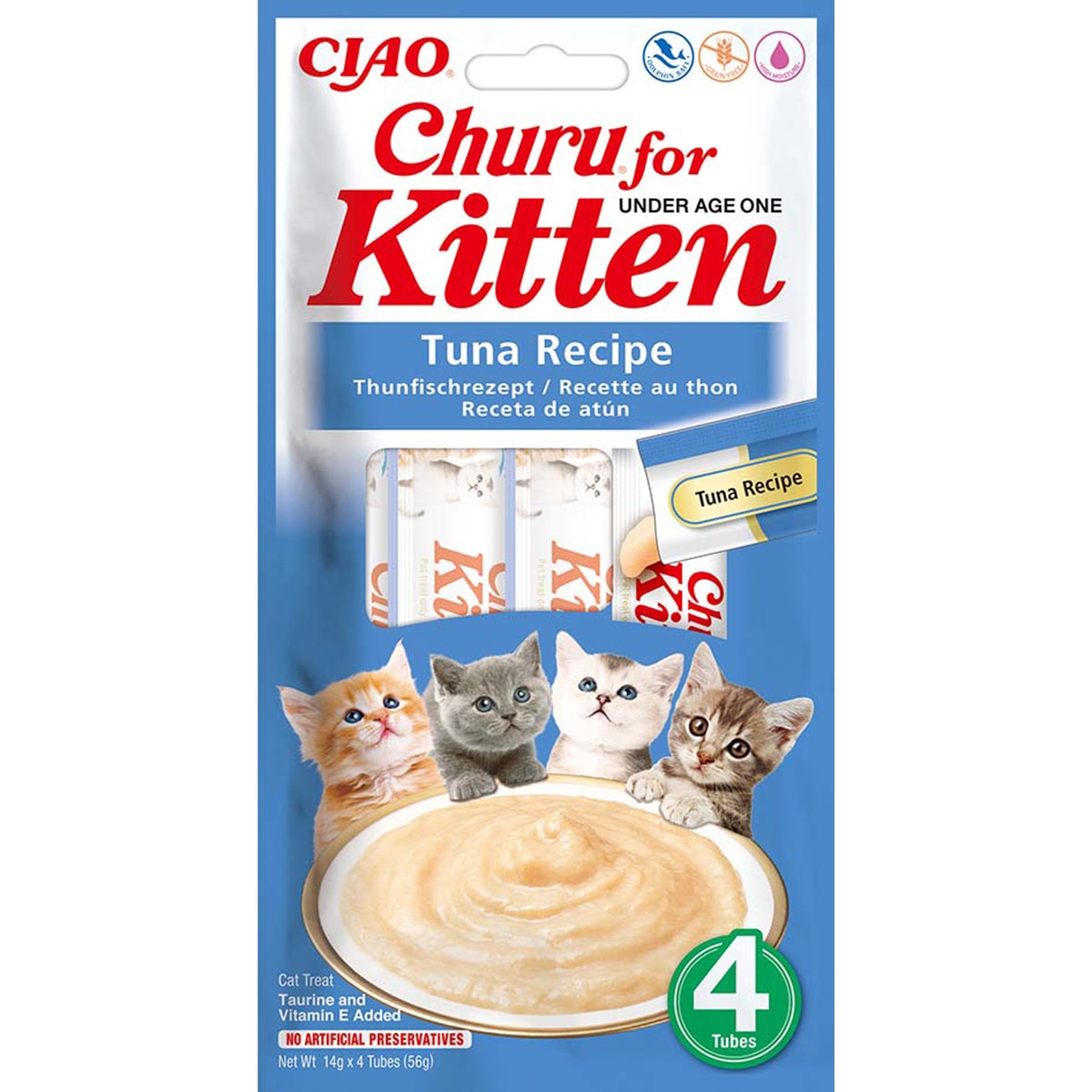 Puré para Gato de Atum 4X14 g