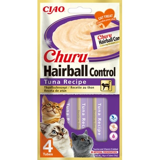 Puré Hairball Control de Atum 4X14 g - Churu