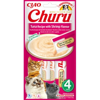 Puré de Atum e Gambas 4X14 g - Churu