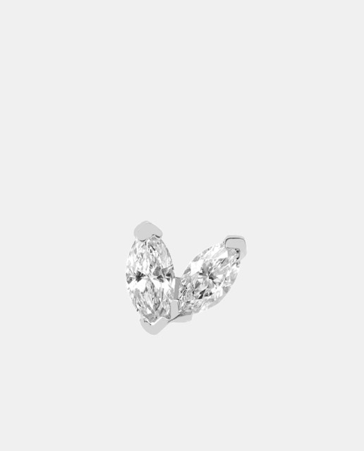 Imagen 0 de Piercing Marquise de oro y diamantes