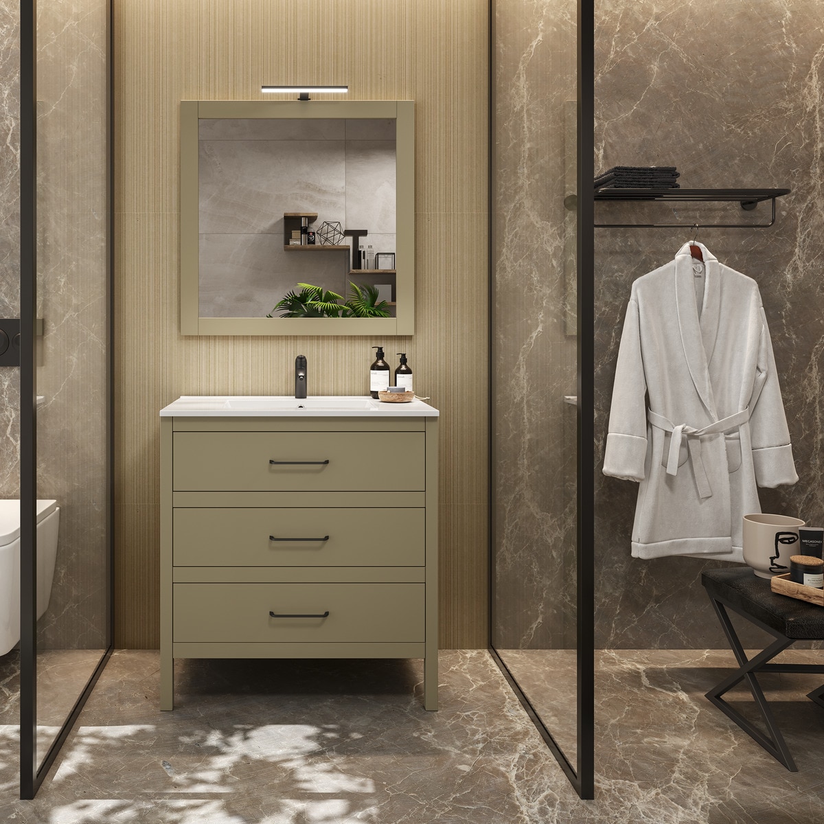 Espelho Zeus Branco Patinado-5