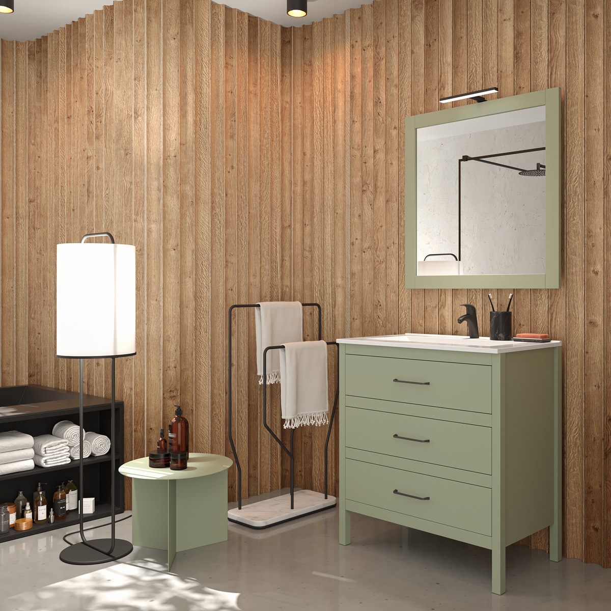 Espelho Zeus Branco Patinado-4